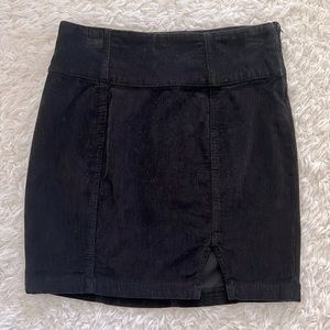 SO Black Corduroy Skirt